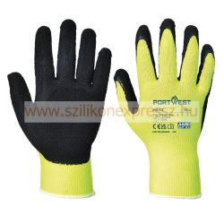 Portwest Hi-Vis Grip mártott latex védőkesztyű