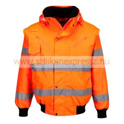 Portwest Hi-Vis 3 az 1-ben Bomber dzseki