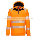 Portwest DX4 Hi-Vis 1/4 Zip Hoodie