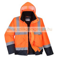 Portwest Hi-Vis kéttónusú bomber kabát