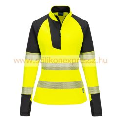 Portwest PW3 Hi-Vis női 1/4 cipzáras pulóver