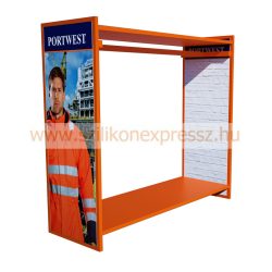 Portwest Nagy, szabadonálló padlóállvány H 1.5m x Sz 1.5m x M 1.4m